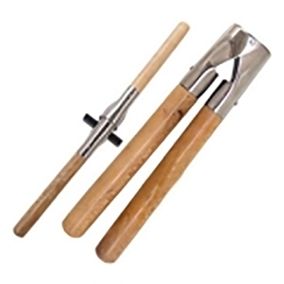 Wooden handle equine chain twitch for horse restraint